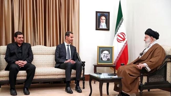 ayatollah ali khamenei meets with syrian president bashar al assad