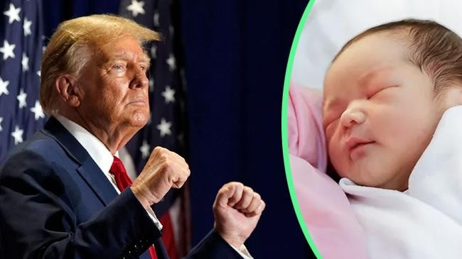 baby and donald trump