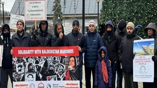 baloch sindhis pashtun protest in canada