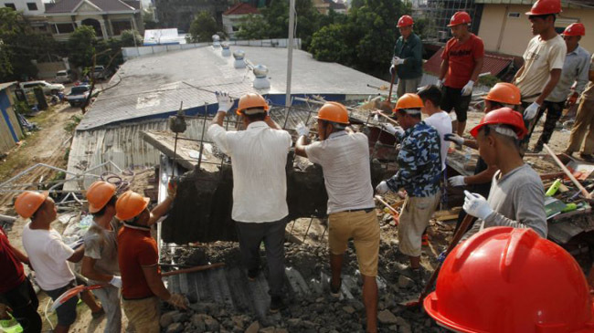 cambodia building collapses