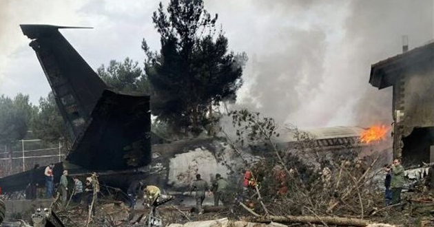 cargo plane crashes in iran today