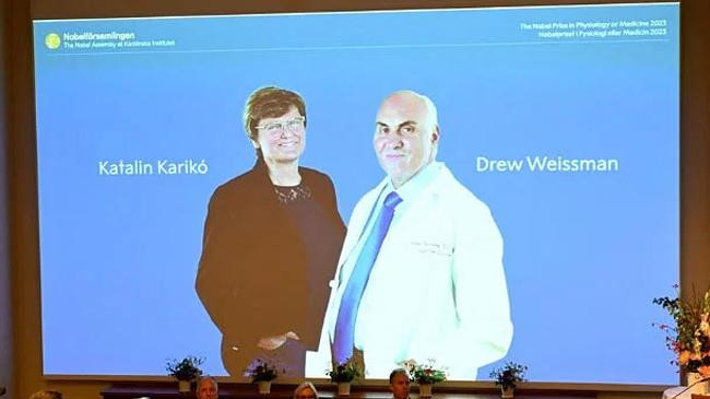 catalin carrico and drew weissman nobel prize in medicine