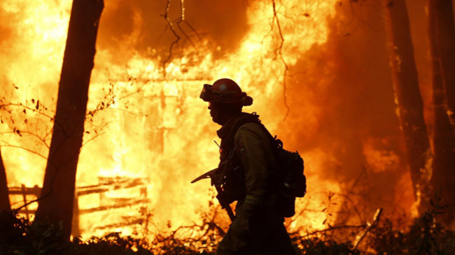 china forest fire