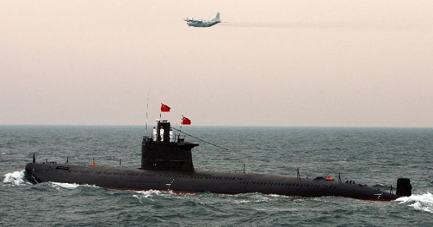 china submerine in indian ocen