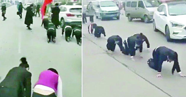 chinas crawl in the streets