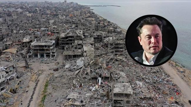 destroyed gaza and elon musk