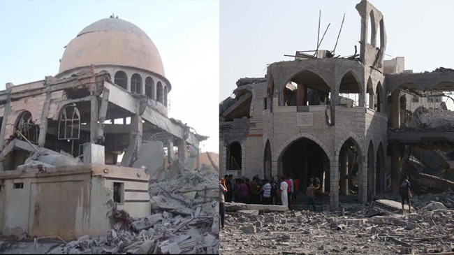 destruction of the palestinian mosque 2