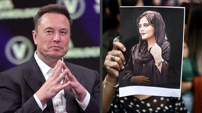 elon musk andmahsa amini