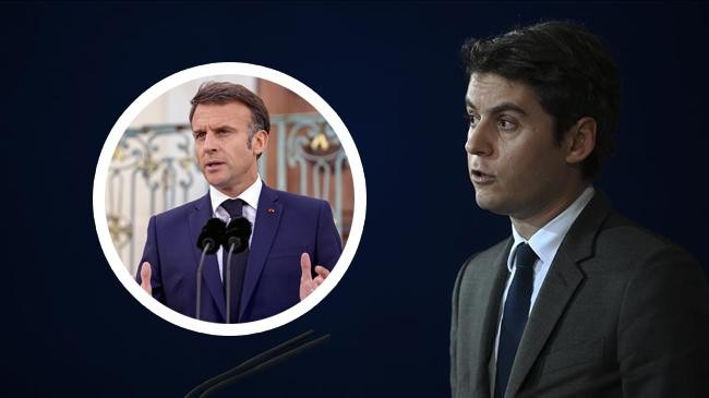 emmanuel macron and gabriel attal