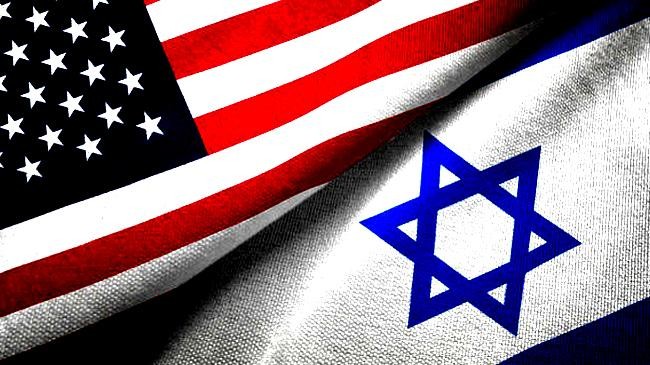 flag usa and israel