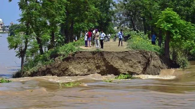 flooded area