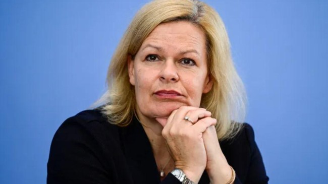 german interior minister nancy faeser