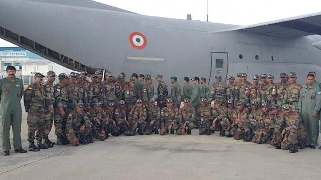 indian soldier in maldives