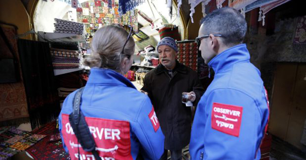 international observers in hebron