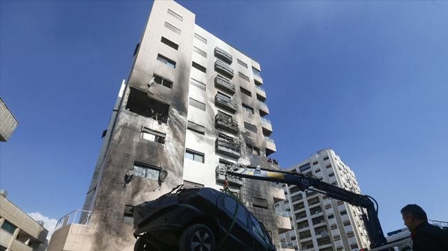 israeli airstrikes targeted an apartment in a residential building in the kafr sousa district of the syrian capital damascus