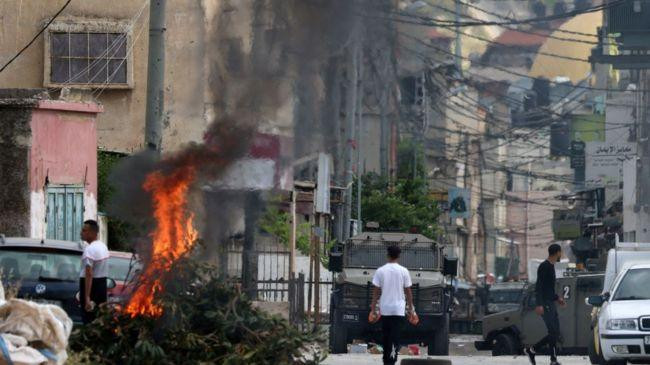 israeli forces raided the balata refugee camp