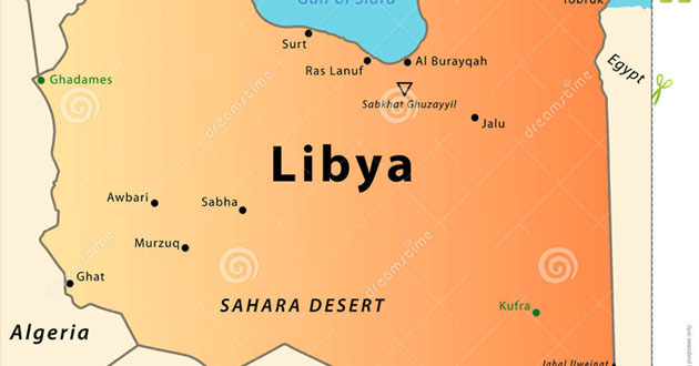 libya map