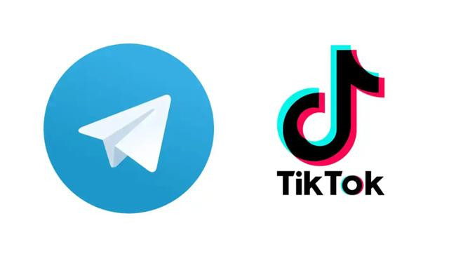 logo tiktok telegram