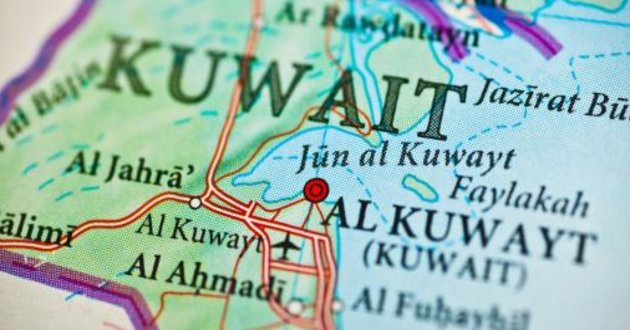 map of kuwait