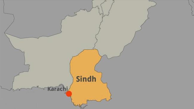 map sindh pakistan