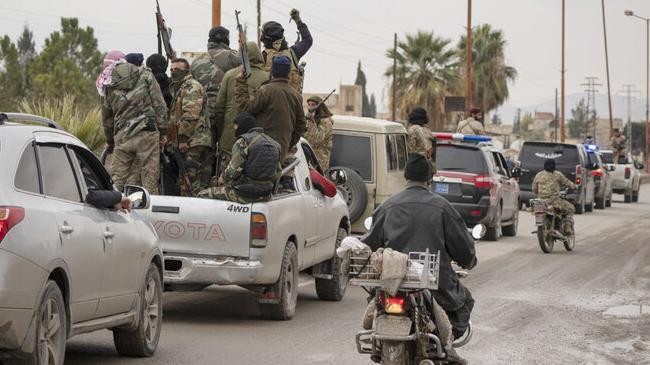 members of the security forces of the newly formed syrian government