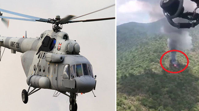 military helicopter crash in mexico