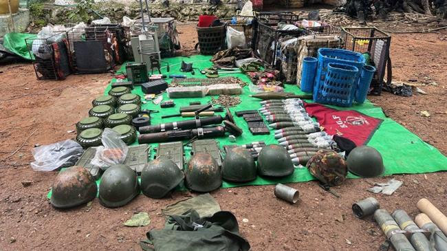 military weapons and equipment seized by pdfs and knla