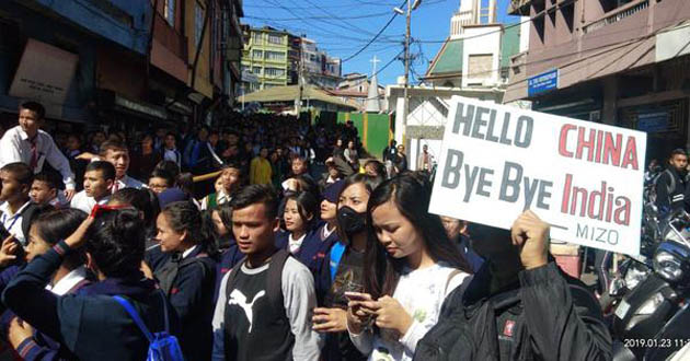 mizoram protest