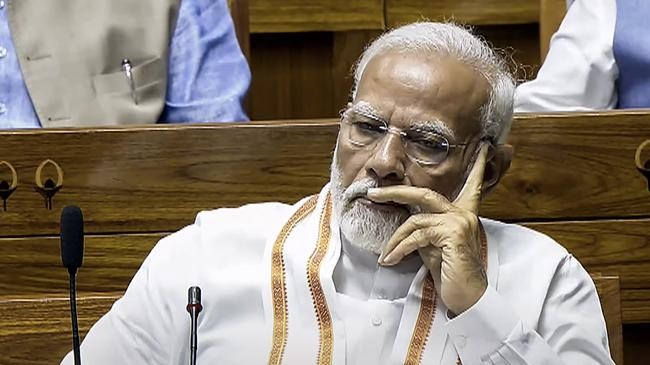 modi in lok sabha