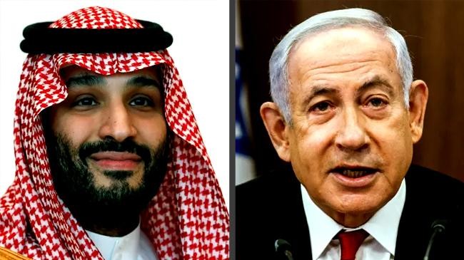 mohammed bin salman and benjamin netanyahu