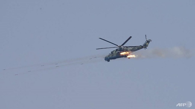 myanmar attack helicopter