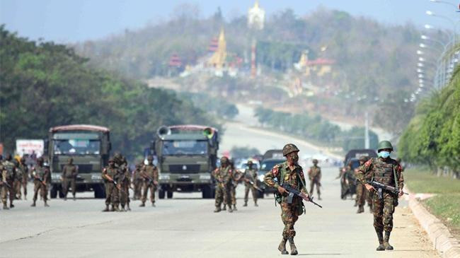 myanmar junta troops