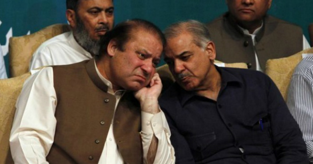 nawaz with his younger brother shahbaz sharif