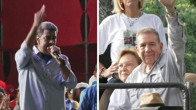 nicolas maduro and edmundo gonzalez