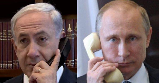 putin y netanyahu over phone