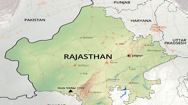 rajastan india map