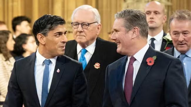 rishi sunak and uk pm keir starmer