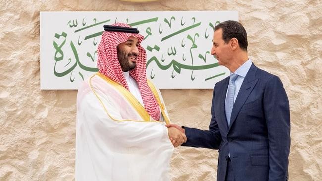 saudi crown prince mohammed bin salman and syrian president bashar assad