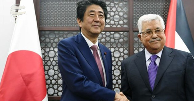 shinzo abe mahmoud abbas