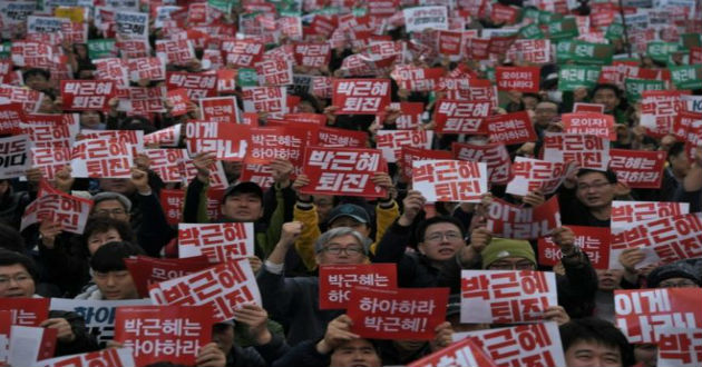 south korea mass rally