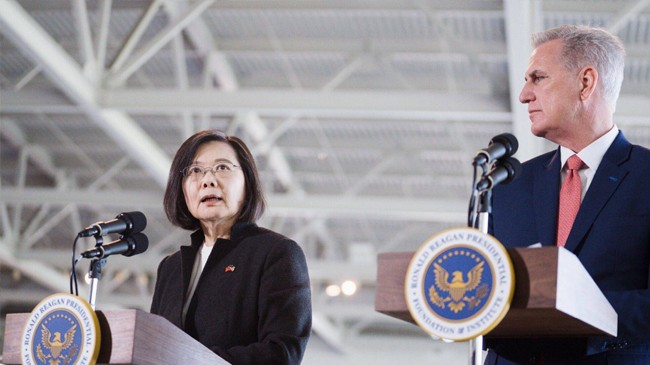 taiwan president tsai ing wen and us house speaker kevin mccarthy