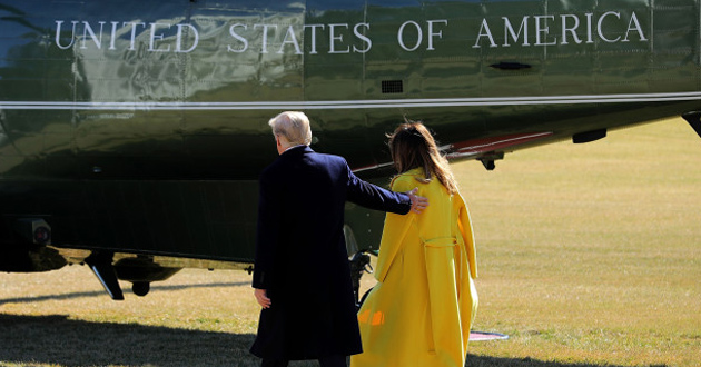 trump and his wife manila