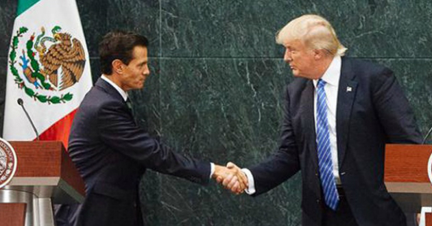 trump called to enrique peña nieto the pm of mexico