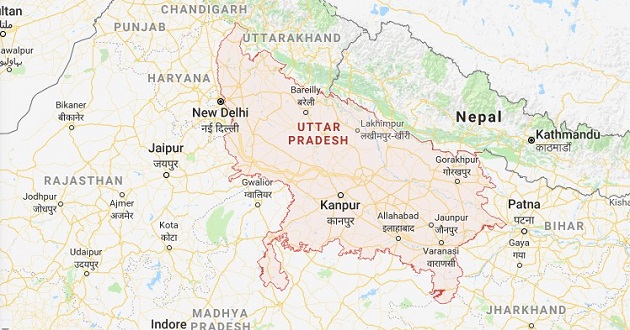 uttar pradesh map