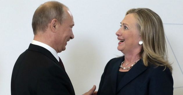 vladimir putin and hilary clinton